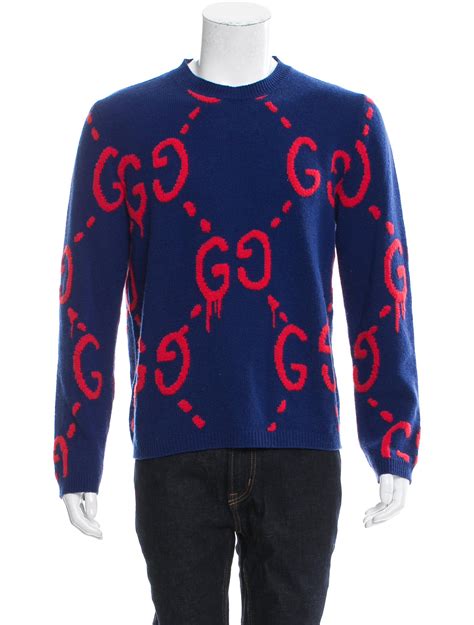 gucci ghost sweater white|Gucci sweater on blackish.